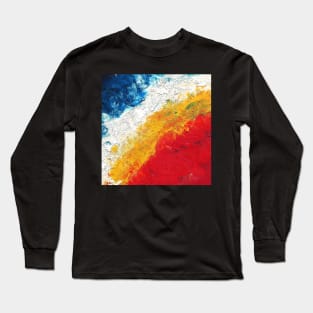 Abstract oil texture painting Long Sleeve T-Shirt